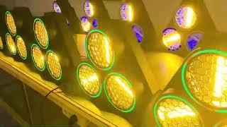 300W 3 Eye LED Retro Golden Halo Effect COB Stage Lights LD-703H