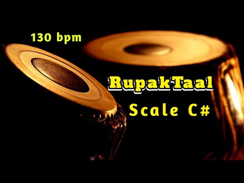 Tabla  Rupak Taal  Madhyalaya 130bpm  Scale C   TanpuraPa Sa HD Quality Sound  Tabla Online