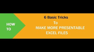 How to make Professional Excel Sheet