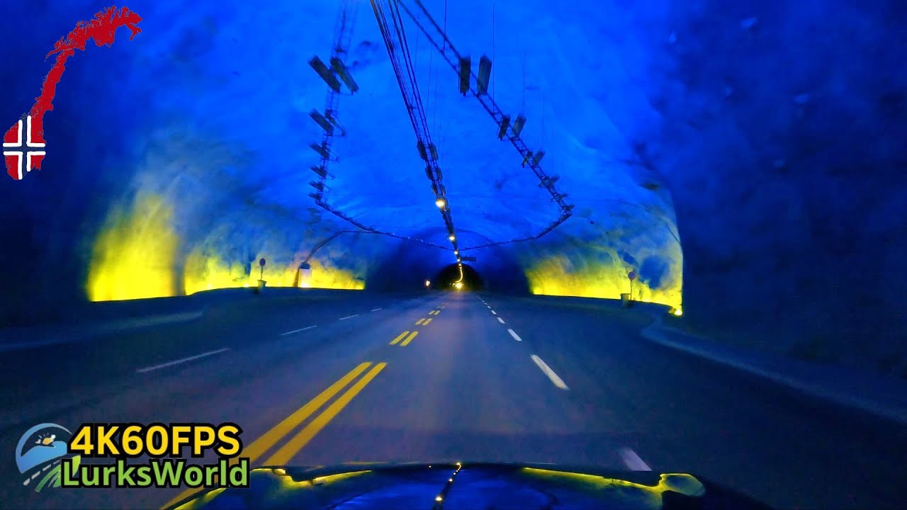 Longest Road tunnel in The World Lærdal Tunnel 4K60 YouTube