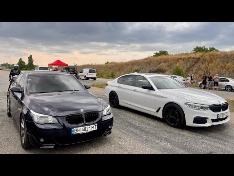 Заруба по взрослому! Bmw 540 st2 vs BMW 535D st3, Infiniti Q60, Infiniti Q50