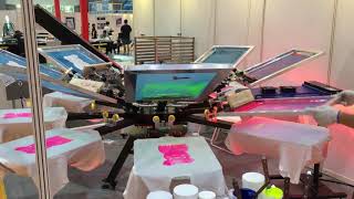 NS808-MR 8 color screen printing machine working video
