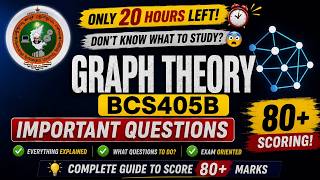 Graph Theory Important Questions | BCS405B | Score 80+ | 20 Hours Left! 🔥 #sporifiilearn