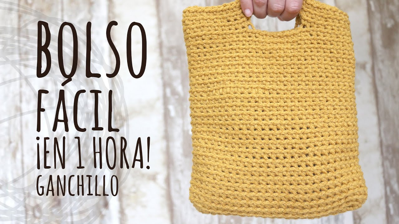 Como hacer asas de bolso en crochet de forma facil