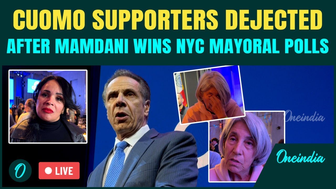 Cuomo Supporters Breakdown in TEARS Live: SHOCKING Visuals As Mamdani Wins NYC Mayoral Polls
