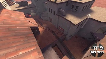pl_badwater - clip exploit (sentry on the roof)