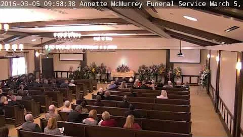 Annette McMurrey Funeral Service March 5, 2016