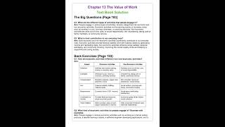 Class 6 : Ch-13  The Value of Work | Social science | New NCERT Textbooks Solutions