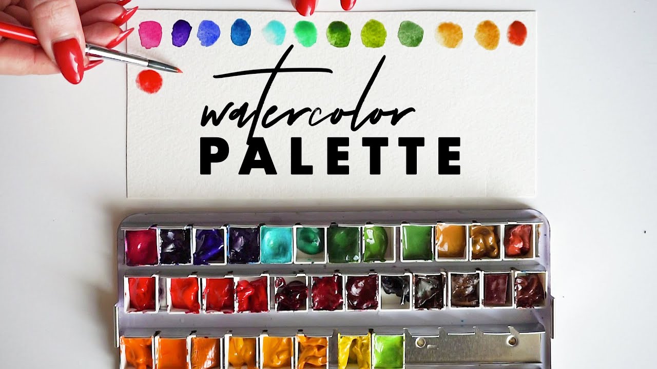 Setting up a new Watercolor Palette!