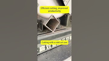 Cold cutting saw cutting 80*80mm square tube #industrial #machine #coldmilling #efficient  #factory