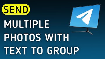 How To Send Multiple Photos With Text To Group On Telegram App On PC (New Update)