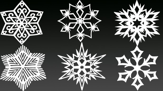 Paper Snowflake Patterns❄️Making Paper Snowflakes🎄DIY Christmas  Decorations 