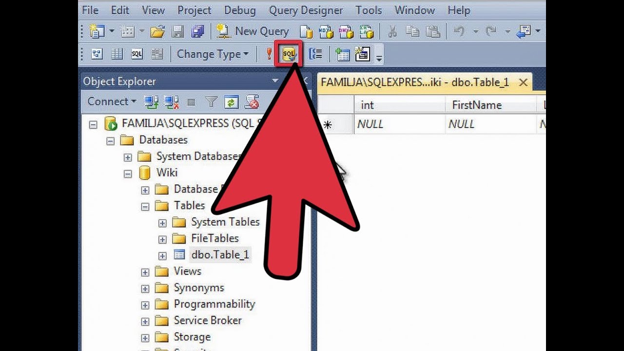 how to create database use sql server - YouTube