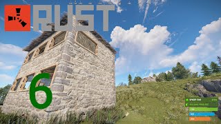 Новичок в RUST:  ПОЕХАЛА КРЫША, неудачное строительство  (прохождение РАСТ, часть 6)