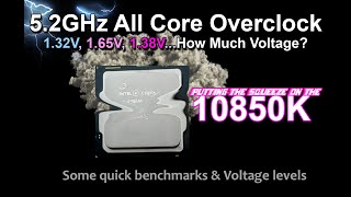 10850K Overclocked to 5.2GHz All Core - Quick Montage of some benchmarks