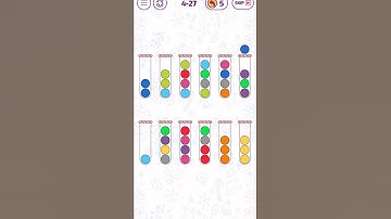Bubble Sort Color Level 4-27 Walkthrough!
