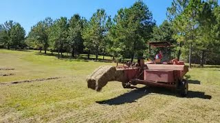 Get Ready to Be AMAZED! Watch A Hay Baling Machine in Action for the Very First Time!