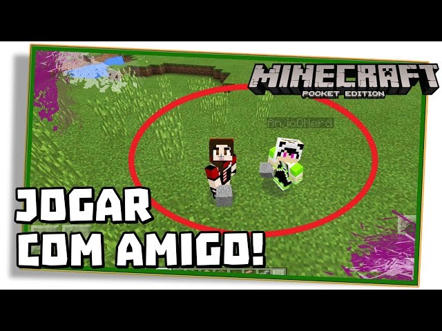 Como convidar amigos para jogar MINECRAFT PE 1.0 SEM IP e PORTA! (Pocket  Edition / MCPE / Servidor) 