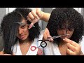 HOW TO CUT BANGS ON CURLY NATURAL HAIR