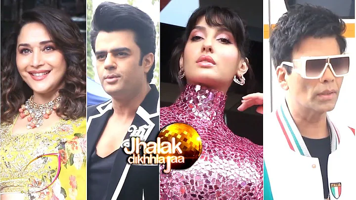 Jhalak Dikhla Jaa 10: Madhuri Dixit, Nora Fatehi, Karan Johar & Manish Paul Spotted At Set