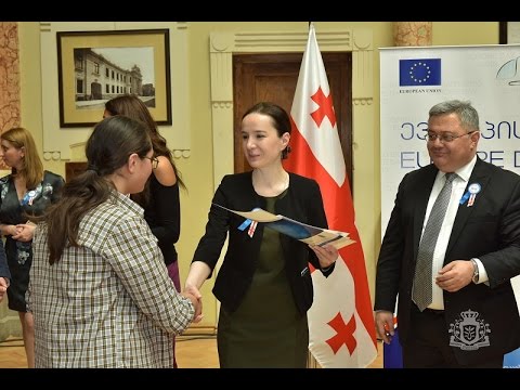 ევროპის კვირეულის ფარგლებში მოსწავლეები დაჯილდოვდნენ