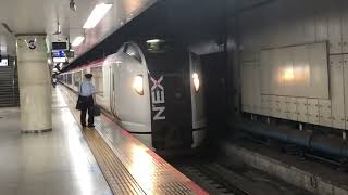 E259系成田エクスプレス回送東京駅到着と発車