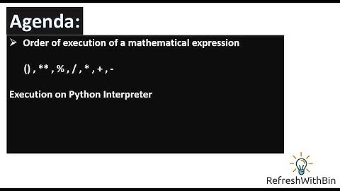 Order of execution of a mathematical expression | Python