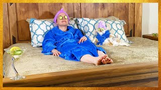 Quarantine Spa Day At Home | Comedy Skit (One 1/2 Person Show & Crew)