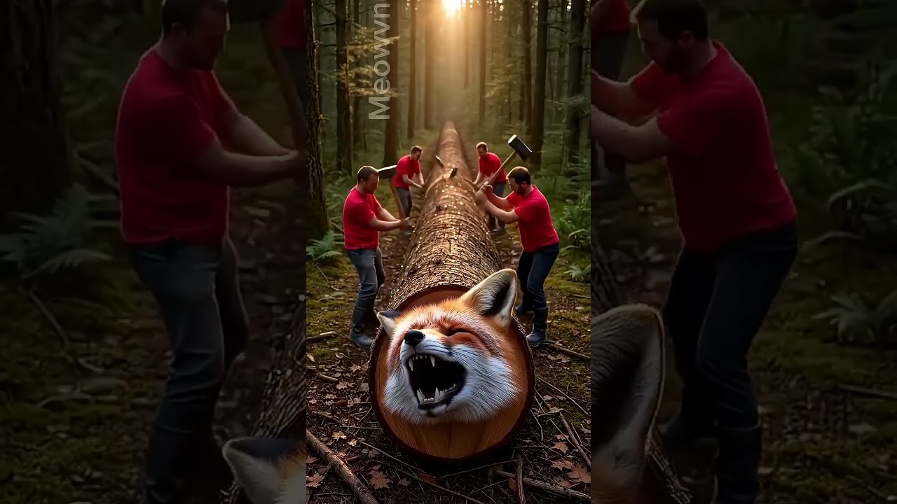 ⚡ Heroic Rescue! Watch a Fox Escape from a Massive Fallen Log