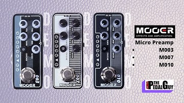 ThePedalGuy Demos the Mooer M003 M007 M010 Micro Preamp Pedals