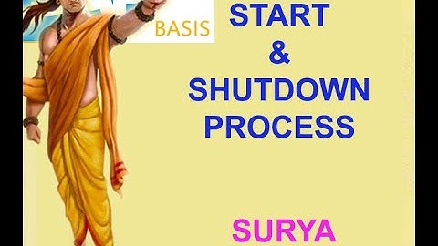 SAP STARTUP & STOP PROCESS IN WINDOWS BY MANOJ  +91 - 6305587970