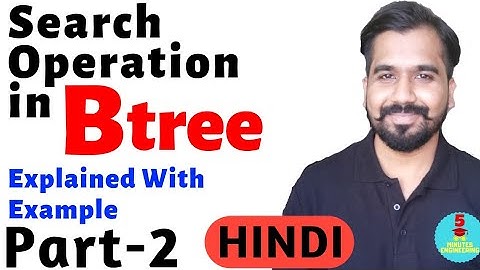 Search Operation in B-tree Part-2 l Explained With Example in Hindi l DBMS Course
