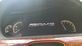 W221 AMG menu on dashboard activation