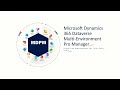 Microsft Dynamics 365  Dataverse Multi-Environment Pro Manager - MDPM - About