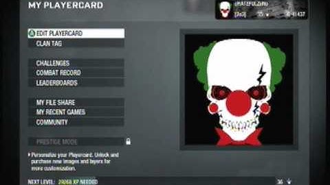 COD Black ops- My Evil Clown emblem