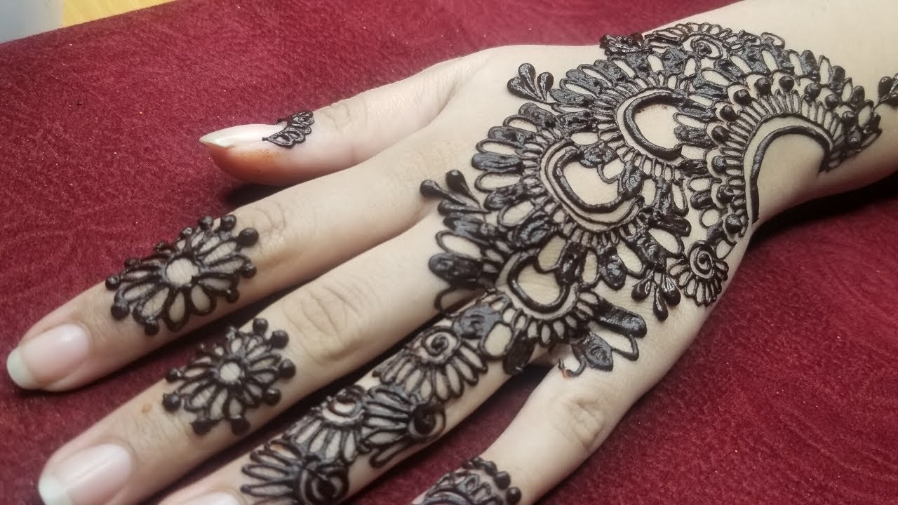 Arabic Mehndi Designs For Back Hand | easy and stylish arabic mehndi ...