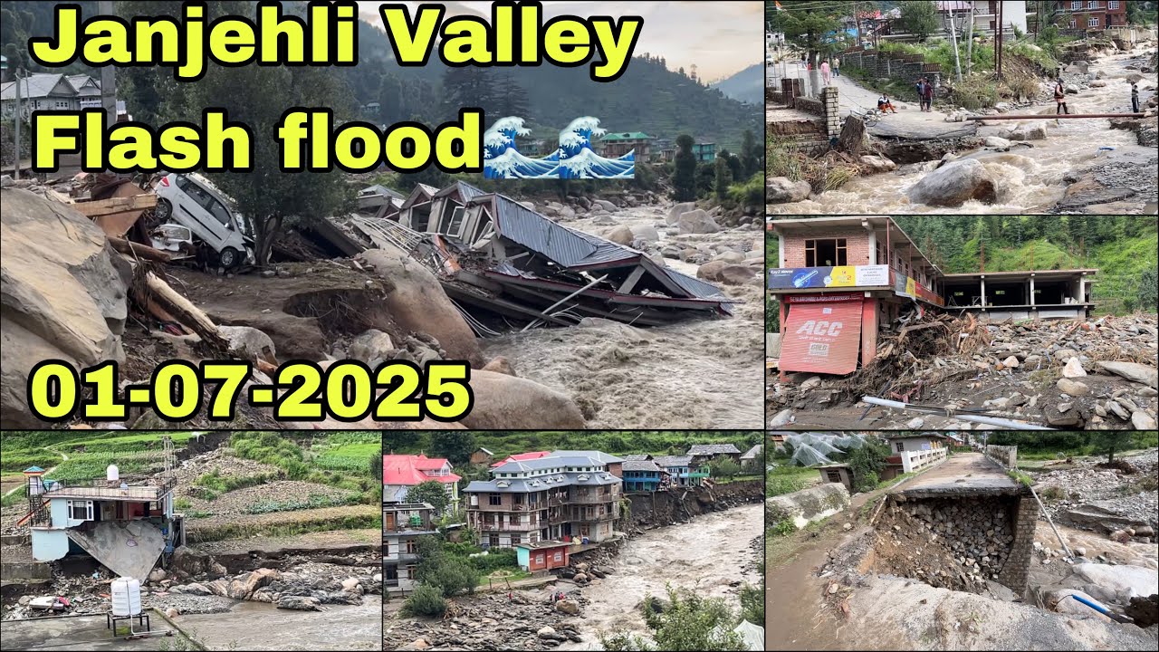 Janjehli Valley Flash Flood | 1 July 2025 | Worst Monsoon Ever | HP Flood Update | ⛈️⛈️⚠️⚠️🌊🌊