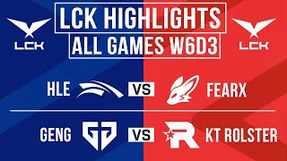 LCK Highlights ALL GAMES Week 6 Day 3 | LCK Spring 2024