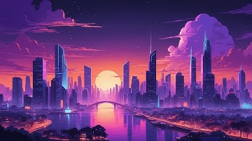 𝟭𝟵𝟴𝟯  - Retrowave, Synthwave, Dreamwave, Vaporwave & Chillsynth Vibes – Sunset Retro Citylights