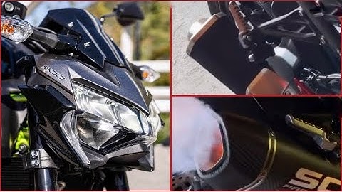 KAWASAKI Z900 2020 from STOCK to SC PROJECT Exhaust System with Db Killer and without Db Killer
