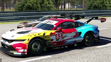GT3 Race At Le Mans + Mustang onboards (RSS GT-M Hyperion V8)