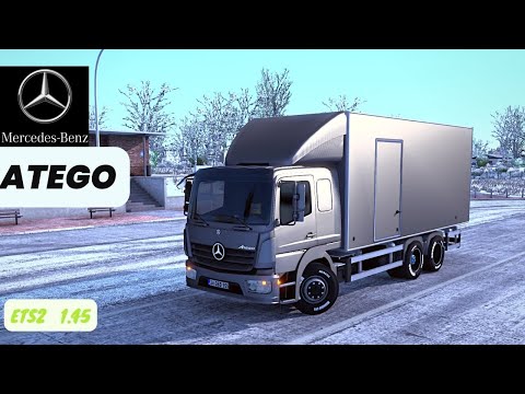 Atego Mercedes Benz Trucks Atego Review + Gameplay [Euro Truck Simulator 2 1.46/1.45][ETS2 1.46]