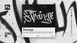 How To Create Spray Paint Text Effect In Photoshop Free File - Photoshop Tutorials