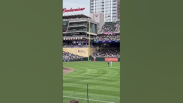 What does a pitching change look like at Target Field (from a fan’s view)?