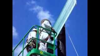 Wind Fence | Preparing for Lock Bar
