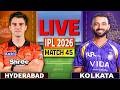 🔴 IPL Live: SRH vs KKR Live Commentary, Live Match Today Score, Hyderabad vs Kolkata Live Cricket