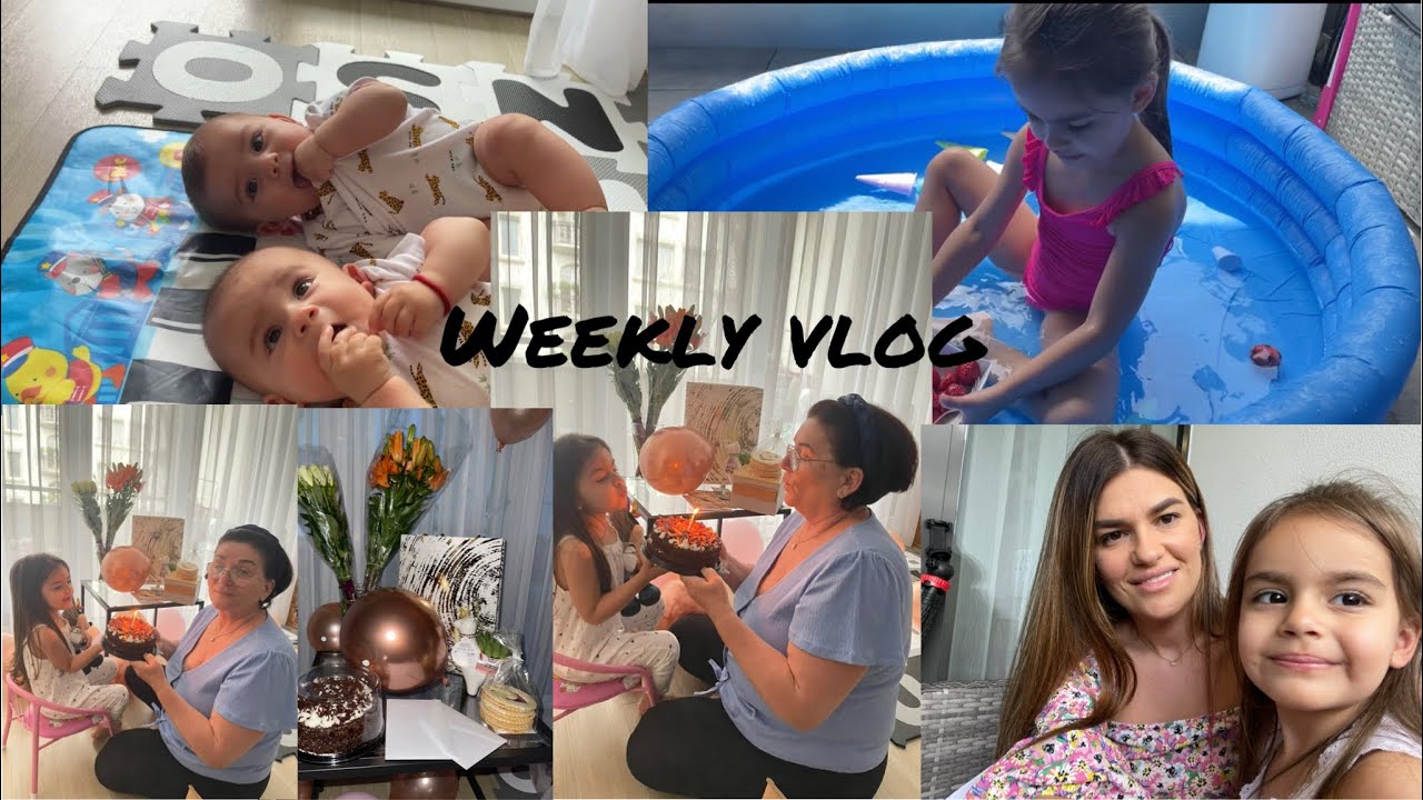 Sedmicni vlog/Mamin rodjendan/Na ishrani smo/Otvaramo sezonu kupanja na balkonu😂