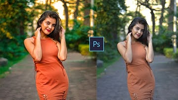 How to create warm orange color grading effect in photoshop