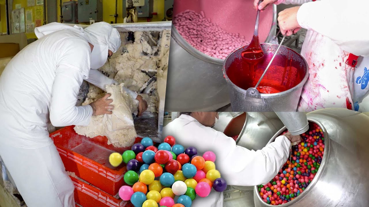 Así se hacen los famosos chicles de bolita