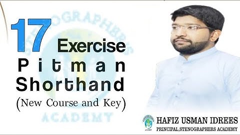 Pitman Shorthand New Course |Exercise No.17 | Shorthand Dictation | 60 WPM | Stenographers Academy |